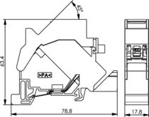 Telegärtner Tragschienen-Verbinder TS45 AMJ-S inkl. AMJ-S-Modul Cat.6A(IEC) T568A Telegärtner Tragschienen-Verbinder TS45 AMJ-S inkl. AMJ-S-Modul Cat.6A(IEC) T568A
